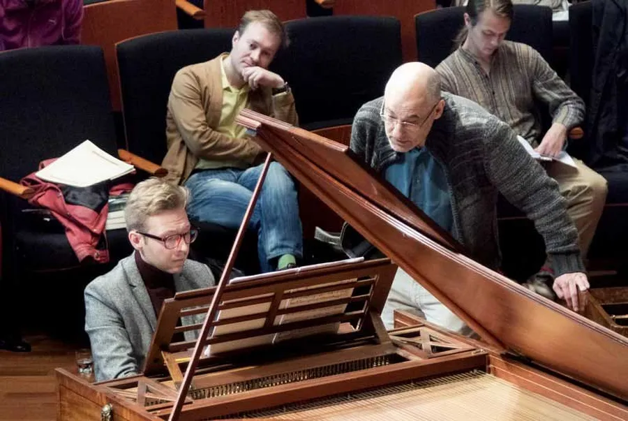 Masterclass in the Chamber Music Hall with pianist Andreas Staier and his students on the fortepiano.